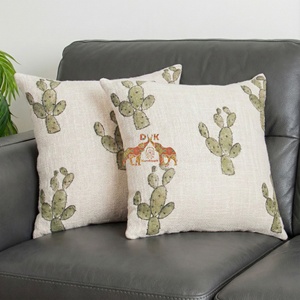 Última llegada: Hermosa funda de cojín hecha a mano con estampado de cactus para silla, decoración de sala de estar, funda de cojín de viaje. - Product Image 6