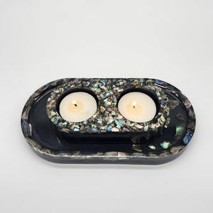 แท่นวางเทียนเคลือบสำหรับงานแต่งงานอุปกรณ์เสริมโต๊ะวางเทียนเคลือบแล็คเกอร์ - Product Image 4