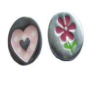 Silber und Pink mit weißem Punkt Runde Mitte In herzförmiger Möbel zieht Küchen schrank Griffe ausgefallenen westlichen Box-Stil
