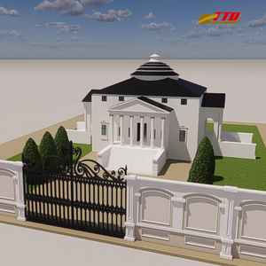Conceptions de portes en fer élégantes pour les entrées de villas et les maisons résidentielles Service de modélisation 3D disponible fourni par Vietnam - Product Image 6