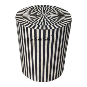 Vente chaude Maison Hôtel ware MDF Os Incrustation Tabouret En Gros Os Incrustation Moderne Bonne Qualité Salon Tabouret Pour Chambre 2024 - Product Image 2