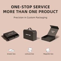 Boîte d'emballage coulissante pour montres, en carton rigide avec insert en mousse, ruban noir et rouge imprimé sur mesure, prix usine OEM