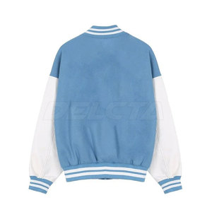 Veste de style streetwear avec broderie en chenille, veste de style letterman à la mode avec broderie en chenille - Product Image 2