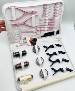 Pinzas Profesionales para Extensiones de Cabello, Color Rosa, Acero Sostenible, Uso en Salón, las Mejores Herramientas para el Cabello - Product Image 3