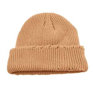 Gorro de lana amarillo de diseño personalizado para hombre, ropa de invierno de estilo callejero, precio al por mayor, lana de punto 100% - Product Image 4