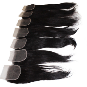 เวียดนามหน้าผากลูกไม้ปิดใน Weft วาดคู่,32 34 36 38 40นิ้วดิบอินเดียตรงผมสาน - Product Image 1