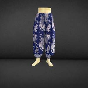 Pantalones tribales Hippy Harem informales para mujer DE EXPORTACIÓN DE Tailandia, pantalones de Estilo Hawaiano de algodón suave para verano y festivales - Product Image 1