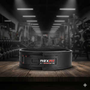 เข็มขัดยกน้ำหนัก Rexfit Sports หนังวัวแท้ คุณภาพสูง พร้อมหัวเข็มขัดแบบคันโยก ช่วยพยุงหลัง - Product Image 2