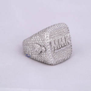 Anillo de oro blanco de 14KT personalizado, colección de joyería fina al por mayor, diamantes cultivados en laboratorio completamente tachonados, diseño Hip Hop para aniversario - Product Image 2