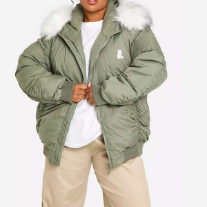 Chaquetas Bomber de Invierno para Mujer, Tejidas, Transpirables, Ecológicas, Resistentes al Viento, de Alta Calidad, Personalizadas, Directamente de Fábrica - Product Image 1