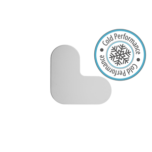 LongLife Rounded CP - Marcatura del Pavimento L-Angolo, autoadesivo 90mm, Grigio Chiaro, 50 pz. / Confezione.- LGRCP-90-L-88 - Product Image 1