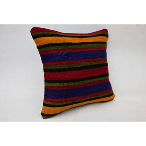 หมอนหนุนคอขนแกะหลากสี14x14ขนแกะ kilim ลายขวางไม่ลื่นเป็นมิตรกับสิ่งแวดล้อมสไตล์วินเทจหรูหรานุ่มถอดซักได้ตกแต่งได้ - Product Image 2