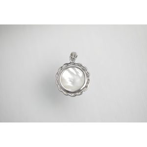 Collier pendentif en perle Mabe ronde - Product Image 4