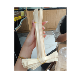 Porte-gobelet en bambou pliable jetable de haute qualité avec poignée sangle rotin jonc de mer porte-gobelet à emporter - Product Image 1