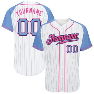 Maillot de baseball personnalisé sublimé vierge pour hommes matériel d'équipe de haute qualité sergé boutonné en gros pas cher broderie à fines rayures - Product Image 1