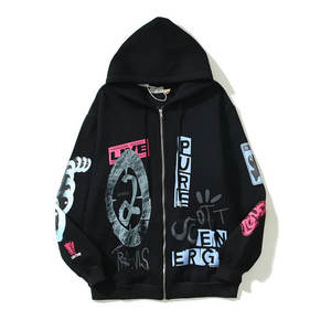 Qualité supérieure à bas prix Vêtements d'hiver Sweat à capuche pour hommes Nouveau design Logo de marque imprimé Fabricant pakistanais Sweat à capuche imprimé bouffant - Product Image 2