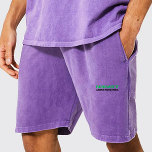 Shorts de course de gymnastique décontractés pour hommes en tissu de toile respirant Logo personnalisé imprimé taille élastique tricoté Shorts chauds - Product Image 5