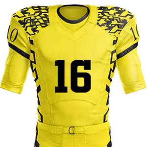 Camiseta de fútbol americano profesional con colores de equipo y logotipo personalizado para uso competitivo y de entrenamiento - Product Image 3