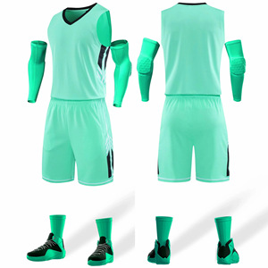 Ensemble d'uniformes de sport de basket-ball d'été personnalisés pour adultes, short grande taille respirant à séchage rapide, impression par sublimation de son propre logo - Product Image 4