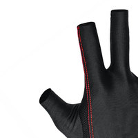Gants de snooker respirants antidérapants de haute qualité à prix de gros, couleur et logo personnalisés, tailles XXL XXXL XL