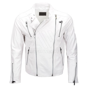 Latest High Street Style <b>Men's</b> Leather <b>Jacket</b> Custom Colors Best Quality with Stand Collar Available in Wholesale Price - Product Image 1