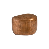 Tabouret latéral en aluminium de forme ovale haut de gamme Tabouret d'appoint fait main de conception unique Console d'incrustation d'os pour salon et chambre à coucher