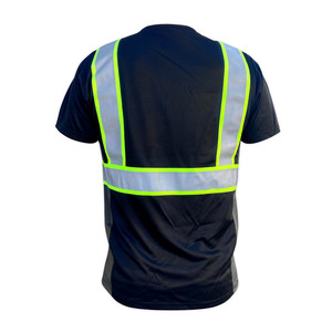Hi Vis Color sólido personalizado Algodón puro venta al por mayor de camiseta de gran tamaño de Color personalizado Camiseta de manga corta para hombres - Product Image 2