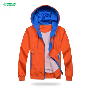 High Quality Zipper Hoodie Unisex Regular Fit Cotton Fleece/French Terry Quick Dry & Breathable Winter Streetwear Sweatshirt - Product Image 2