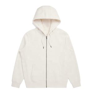 Sweat à capuche sur mesure de qualité supérieure 100% coton brodé avec fermeture éclair pour homme, vêtements d'hiver confortables et élégants, couleur personnalisée - Product Image 1