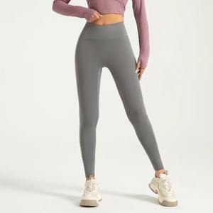 Pantalones de Yoga atléticos de nailon de cintura alta para mujer para mantequilla suave gimnasio Fitness entrenamiento Leggings cintura media ODM Legging fabricante - Product Image 2