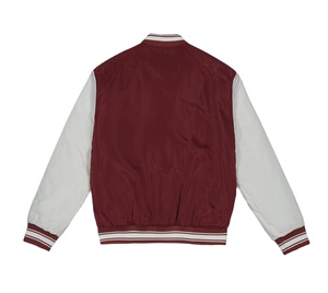 High Street Style Satin Varsity Jacket Sports d'équipe et Club Nom Logo Baseball Letterman University Jacket Tissu respirant - Product Image 2