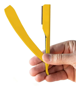 Maquinilla de afeitar profesional de un solo peluquero al por mayor hoja de afeitar de salón negra de corte recto - Product Image 3