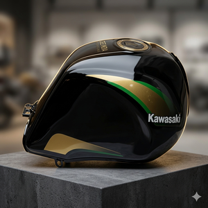 Réservoir de carburant pour moto Kawasaki |   Réservoir d'essence robuste pour vélo |   Acier de haute qualité - Product Image 3