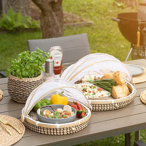 Couvre-aliments en herbe de mer faits à la main, accessoires pour la cuisine, vente en gros de couvre-aliments en herbe de mer - Product Image 5