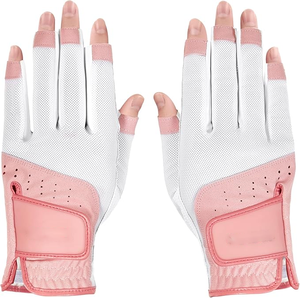 Guantes de Golf para Mujer de Alta Calidad, Cuero Cabretta, Resistentes al Sudor, Antideslizantes, Diseño Personalizado OEM ODM, Venta Directa de Fábrica, Pedidos al por Mayor - Product Image 2