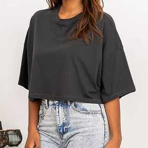 T-shirt court imprimé pour femme avec manches régulières - Product Image 4