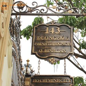 Luxury Wrought Iron House Number Eye-<b>Catching</b> Sturdy Construction Pre-Drilled Holes <b>for</b> Coffee-Shop Restaurant Hotel - Product Image 3