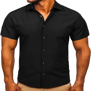 2023 Men's Breathable <b>Half</b>-Sleeve T-<b>Shirt</b> with Stand Collar Wholesale Cheap Rate - Product Image 5