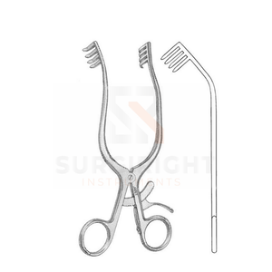 Weitlaner เครื่องดึงรั้งรั้งรั้งรั้งรั้งแบบทื่อสำหรับผ่าตัดทำจากสเตนเลสสตีลจากเยอรมันโดยอุปกรณ์ผ่าตัด - Product Image 3