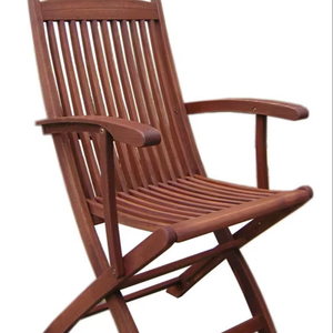 Silla Plegable para Exteriores, Duradera, Ligera, Ecológica, Acabado Natural de Acacia - Product Image 1