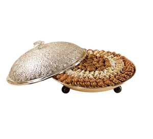 Meilleures ventes de bols à chocolat en métal finition argent écologiques faits à la main pour servir des fruits secs, des dattes, pour un usage de service ou de cadeau, meilleur prix - Product Image 2