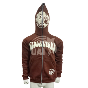 Nouveau design 2025 – Sweat à capuche Y2K pour homme en molleton 100 % polyester, coupe régulière, logo 3D intégral, fermeture éclair intégrale, effet gonflé, idéal pour l'hiver - Product Image 5