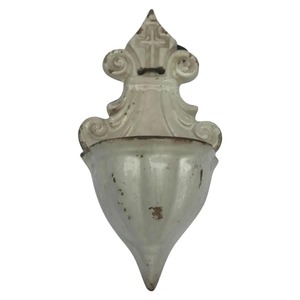 Macetero de pared de Metal galvanizado, conjunto de 2 macetas de pared colgantes de estilo granja para decoración de suelo de jardín - Product Image 4