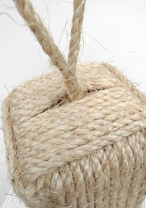 Indoor Use, Sisal Rope Monkey Fist, Nautical Decor, Monkey's Fist Knot Door <b>Stopper</b> - Product Image 3
