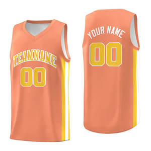 Vente en gros de maillots de basket-ball de couleur unie pour hommes de qualité supérieure 100% tissu polyester maillots de basket-ball à motif solide - Product Image 3