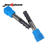 HRC55 OEM/ODM Fraise à queue carrée en carbure monobloc à 4 cannelures pour acier inoxydable, outil de fraisage CNC