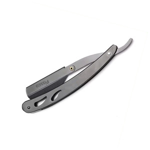 Rasoirs pliants de barbier en acier inoxydable de qualité supérieure, rasoirs à lame droite en vente - Product Image 5