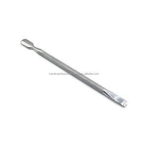Empujador de Cutículas Profesional Reutilizable de Acero Inoxidable de Doble Punta, Removedor de Piel Muerta, Limpiador de Uñas para Manicura y Pedicura - Product Image 1