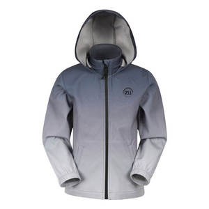 Veste Softshell pour homme légère à capuche avec logo sur le devant Imperméable Respirante Écologique Confortable pour l'hiver - Product Image 1