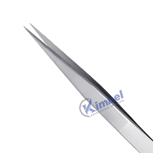 Pince à cils japonaise en acier inoxydable de marque privée pince à épiler fine droite en forme de I pour les extensions de cils - Product Image 2